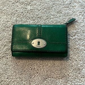 Emerald Green Fossil Wallet